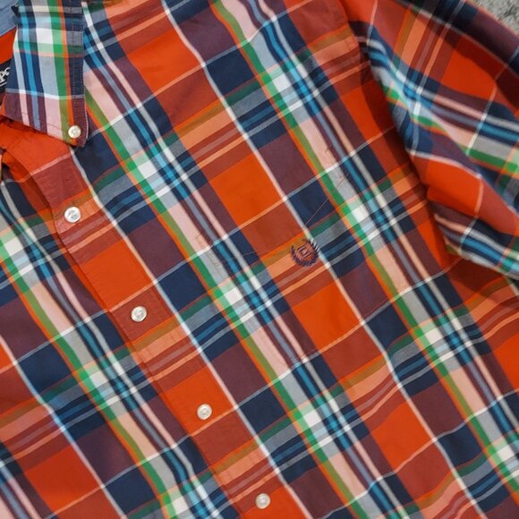 LONG SLEEVE CHAPS EASY CARE RED PLAID - SIZE 3XB - Picture 2 of 5